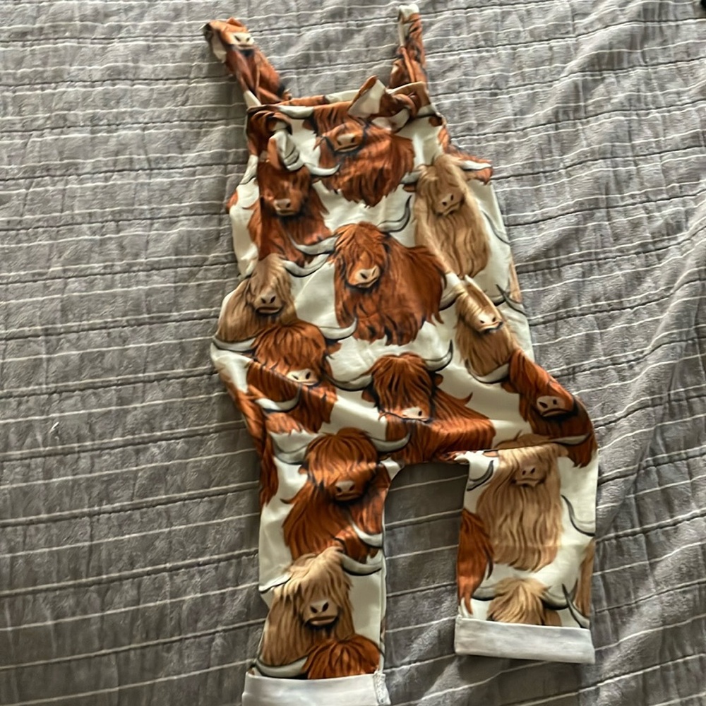NEW highland cow overalls